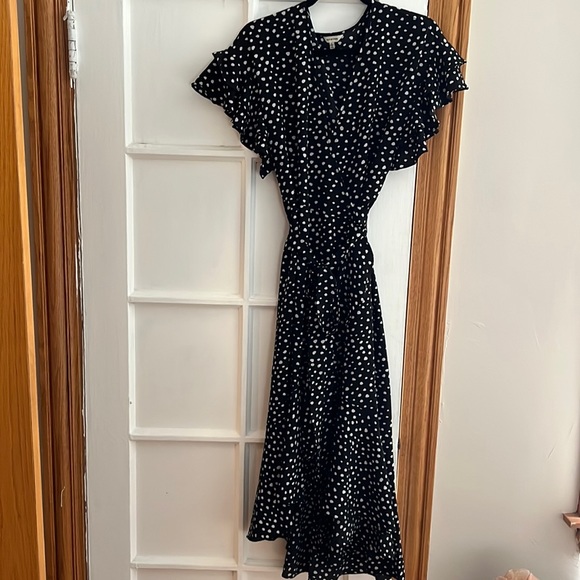 Max Studio Ruffle Crepe High/Low
Wrap DRESS - Picture 3 of 6